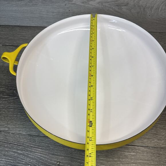 Dansk International Design France Yellow 13.5' Enamel Paella Pan New - Picture 4 of 8